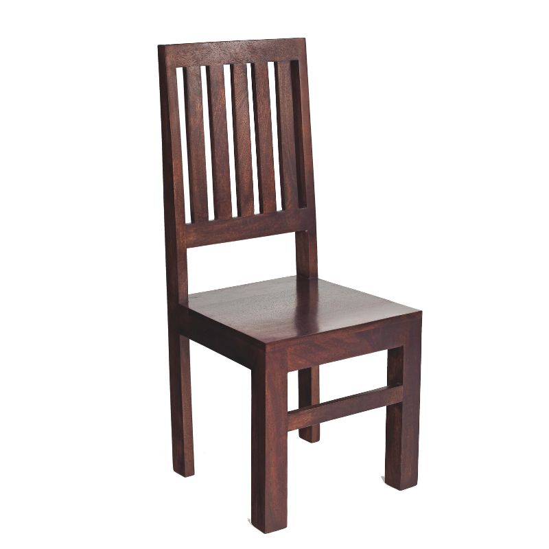 Dark Mango Slat Back Dining Chair Set of 2