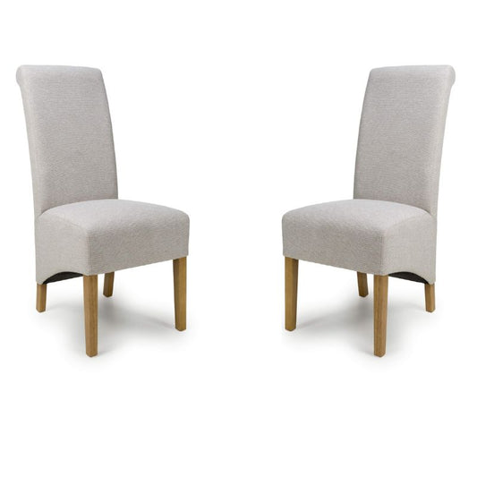 Krista Weave Natural Dining Chair, Set of 2