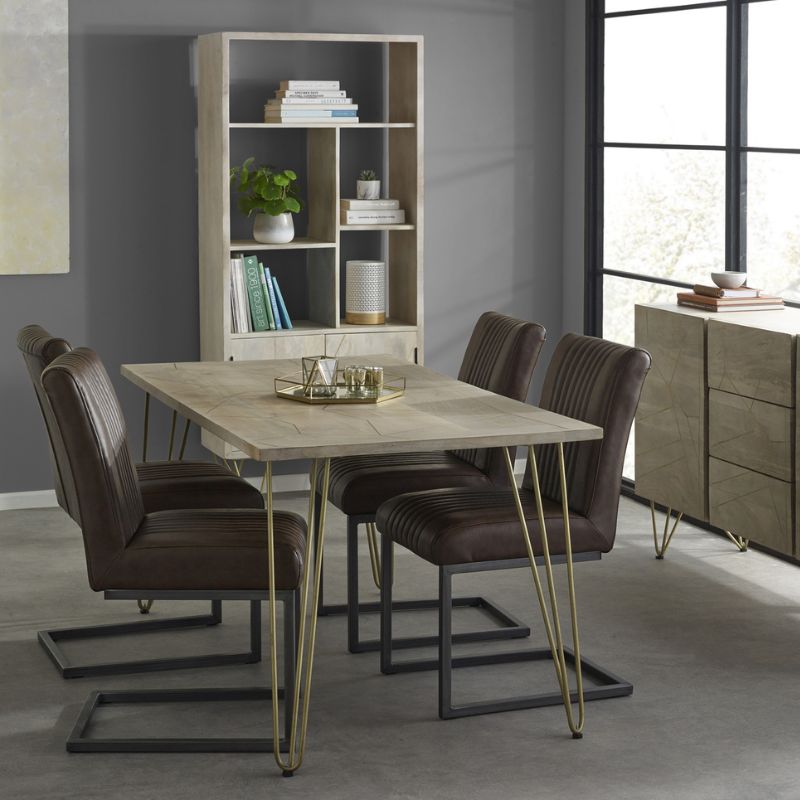 Light Gold Dining Table