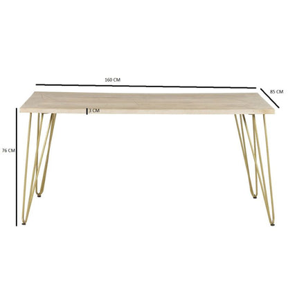 Light Gold Dining Table