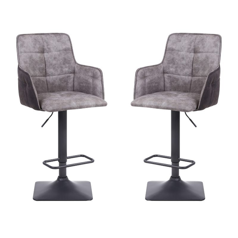 Orion Bar Stool Suede Effect Set of 2