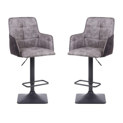 Orion Bar Stool Suede Effect Set of 2