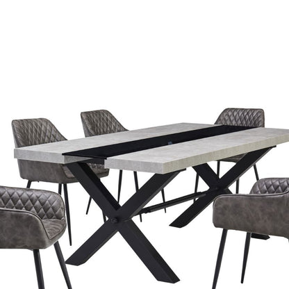 Concrete Effect Dining Table