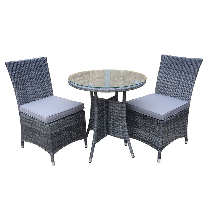 EMILY Bistro Set With 2 Armless Chairs