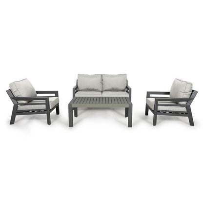 New York 2 Seat Outdoor Sofa Set, Dove Grey