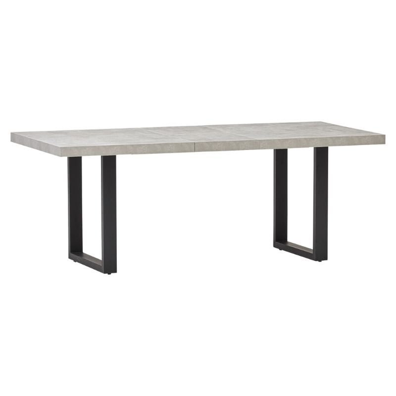 New York Concrete Effect Extending Dining Table