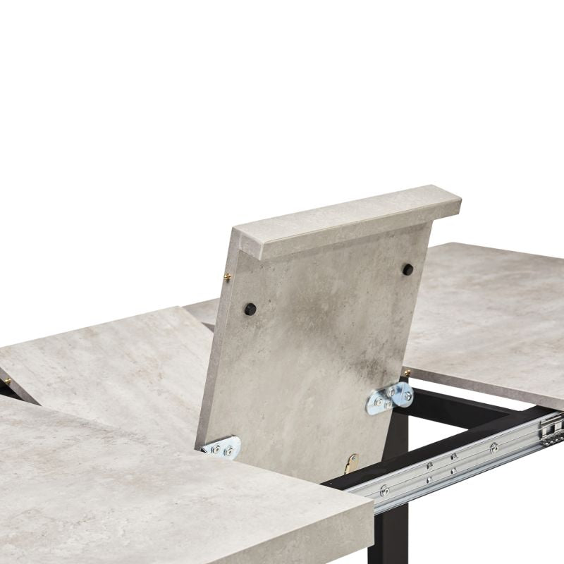 New York Concrete Effect Extending Dining Table