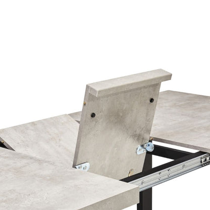 New York Concrete Effect Extending Dining Table
