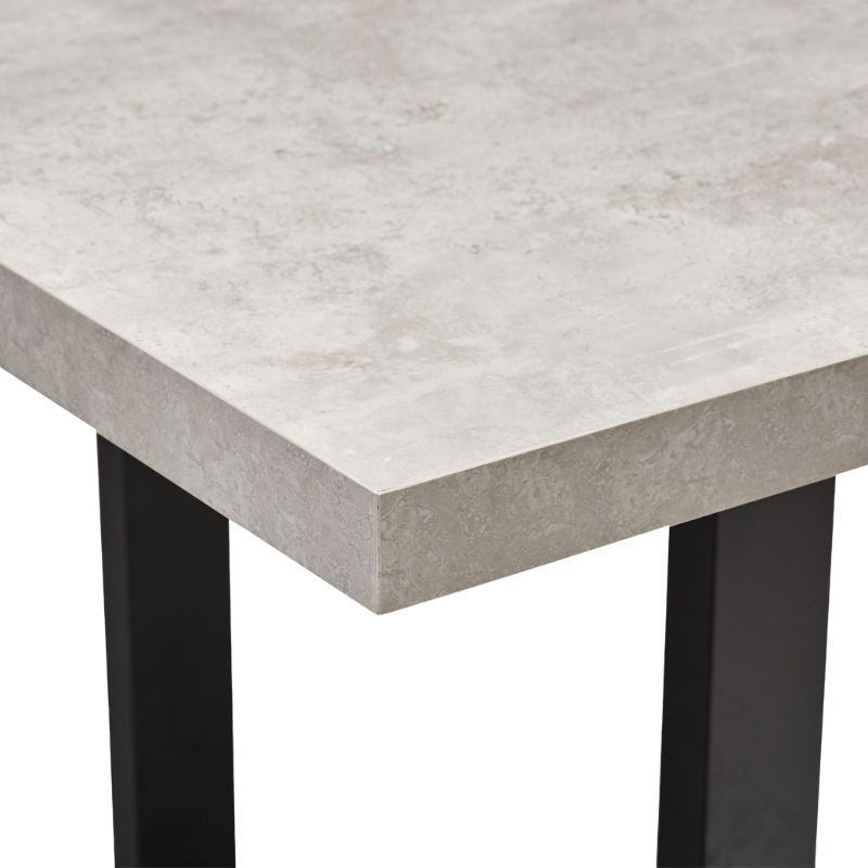 New York Concrete Effect Extending Dining Table