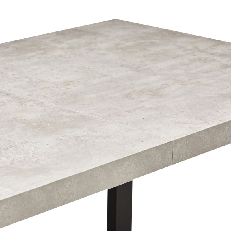 New York Concrete Effect Extending Dining Table