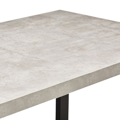 New York Concrete Effect Extending Dining Table