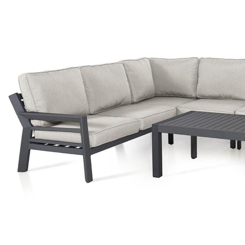 New York Outdoor Corner Sofa Set, Dove Grey