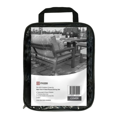 Pro 300 Outdoor Cover for New York 4 Seat Round Dining Set