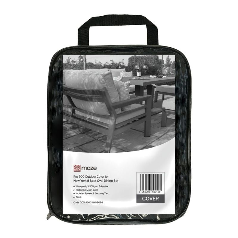 Pro 300 Outdoor Cover for New York 8 Seat Oval Dining Set