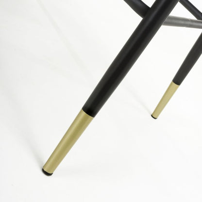 Savanna Bar Stool Brushed Velvet Black, (Sold in Pairs)